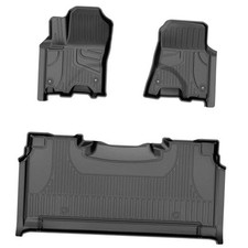 Floor Mats Fit for 2025 Dodge Ram 1500 Crew Cab with Rear Under-Seat Factory