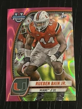 2024 Topps Football Bowman Rueben Bain Jr. 1st Bowman Pink Lava No. 157