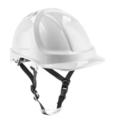 Schutzhelm PLONER weiß, Bauhelm aus ABS, EN 397, Ratschensystem, Belüftung, ... - Bild 1 von 4