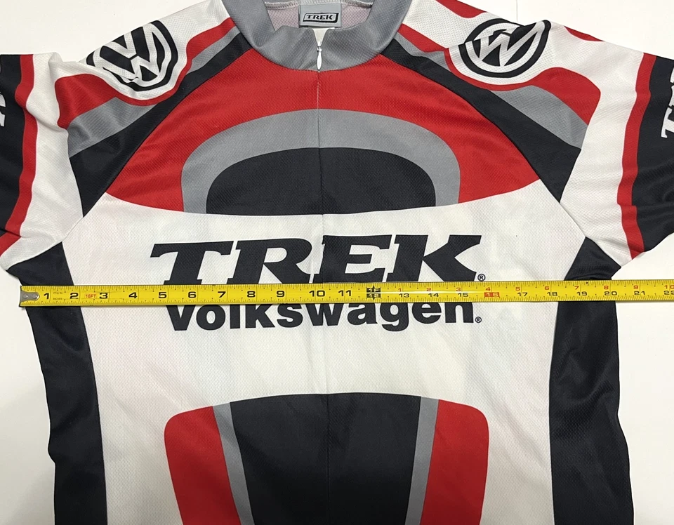 Camiseta deportiva TREK Tec Volkswagen VW Hombres Cremallera Completa Manga Corta Ciclismo Bicicleta L Foto 4 de 4