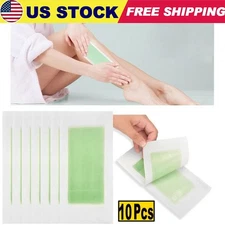 50PCS Hair Removal Paper Double Sided Cold Wax Strips Body Depilatory Patch Skin