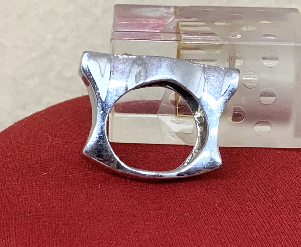 ANELLO PIANEGONDA A ONDA IN ARGENTO 925 LUCIDO E SUPERFICIE BRILLANTINATA MIS 11 - Immagine 2 di 4