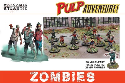Zombies - 1:56 Figuren (x30) Wargames Atlantic WAAPA001