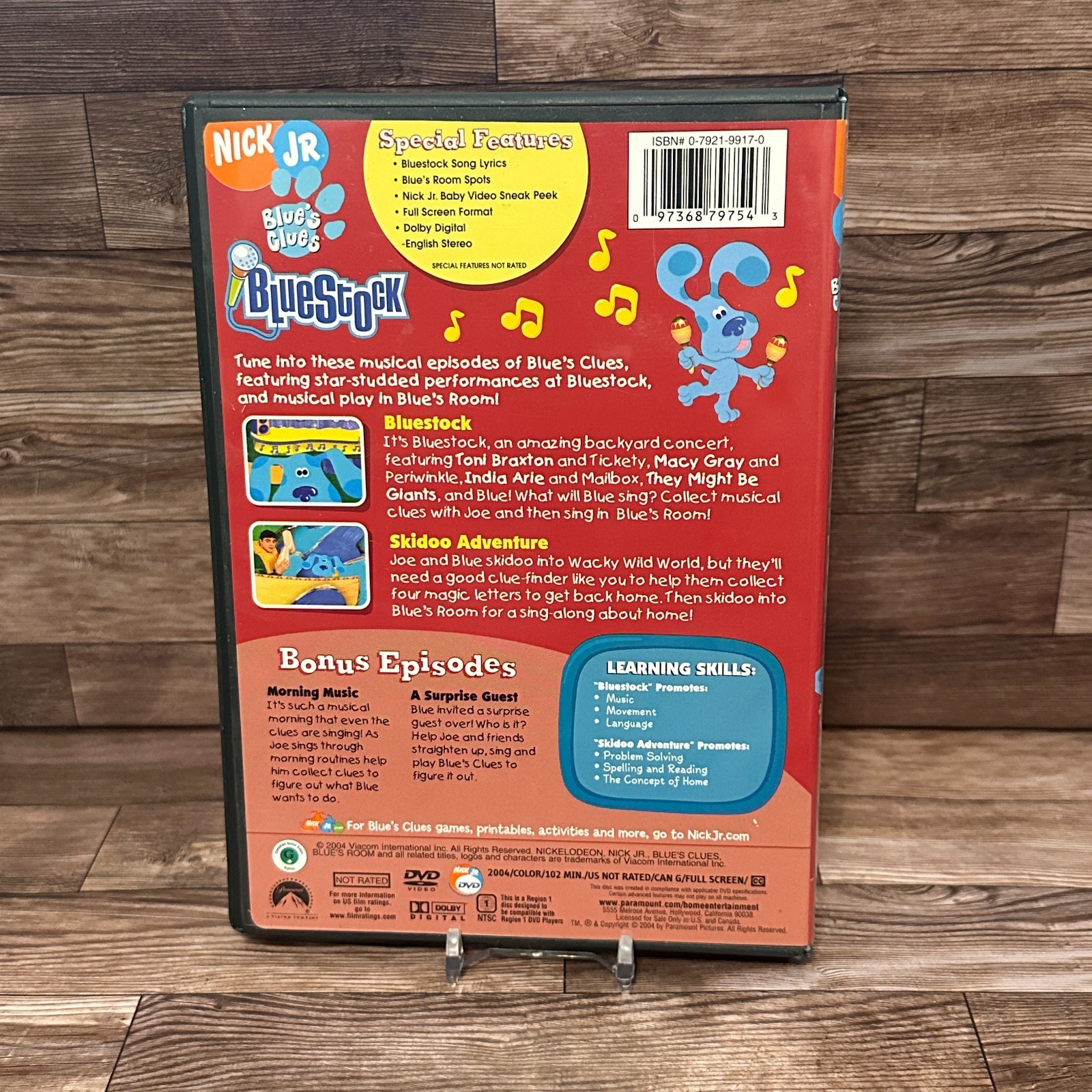 Blue’s Clues Bluestock DVD Used Nick Jr Musical Episodes