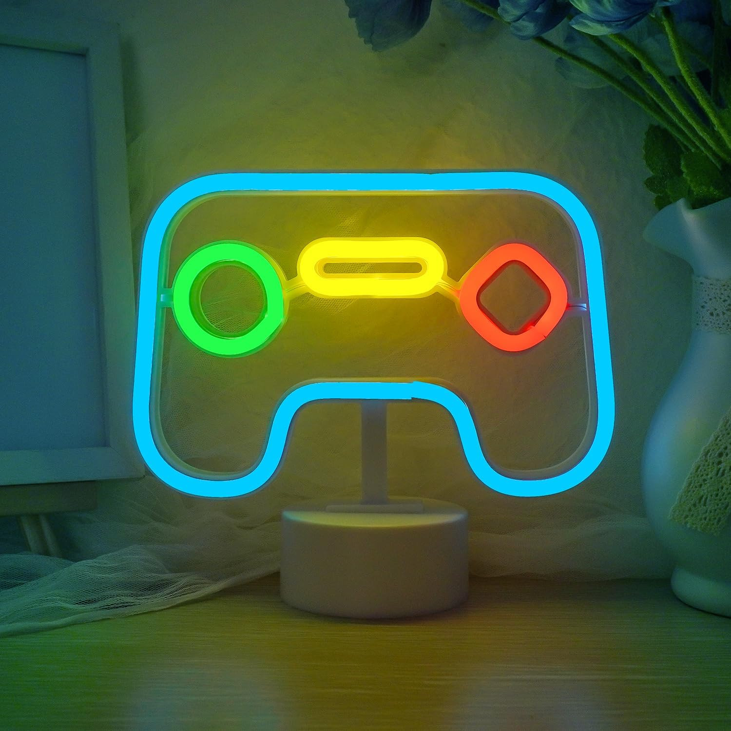 Neon LED Gaming Controller - Luce Gamer Dimmerabile USB per Streaming