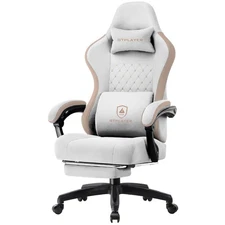 Gaming Chair, Computer Office Chair with Pocket Spring Cushion, Linkage Armre...