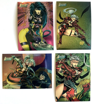 WildC.A.T.S Chrome Card lot Zealot Voodoo Crossover Jim Lee 1994 Image Topps
