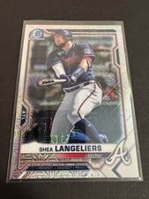 2021 Bowman CHROME Mega Refractor SHEA LANGELIERS Prospect Athletics