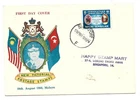 MALAYSIA  1961 Install New Sultan on a fdc within Singapore  @ 10c rate