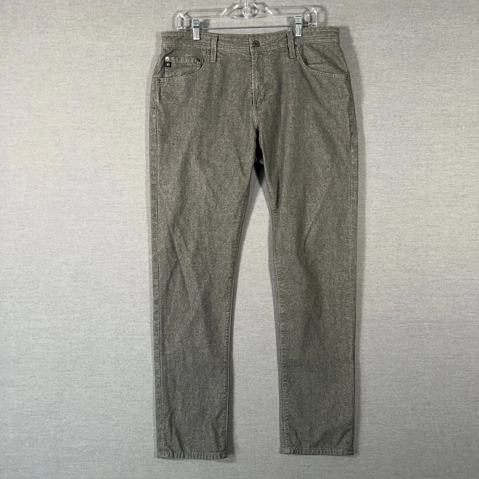 AG Adriano Goldschmied Pants Mens 36x34 Gray The Tellis Modern Slim Chino
