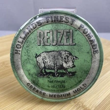 Reuzel Green Pomade Grease Medium Hold Hair Styling Product - 4 oz
