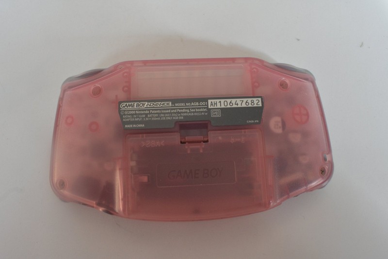 Nintendo Game Boy Advance Console Milky Clear Pink AGB-001 Japan Handheld