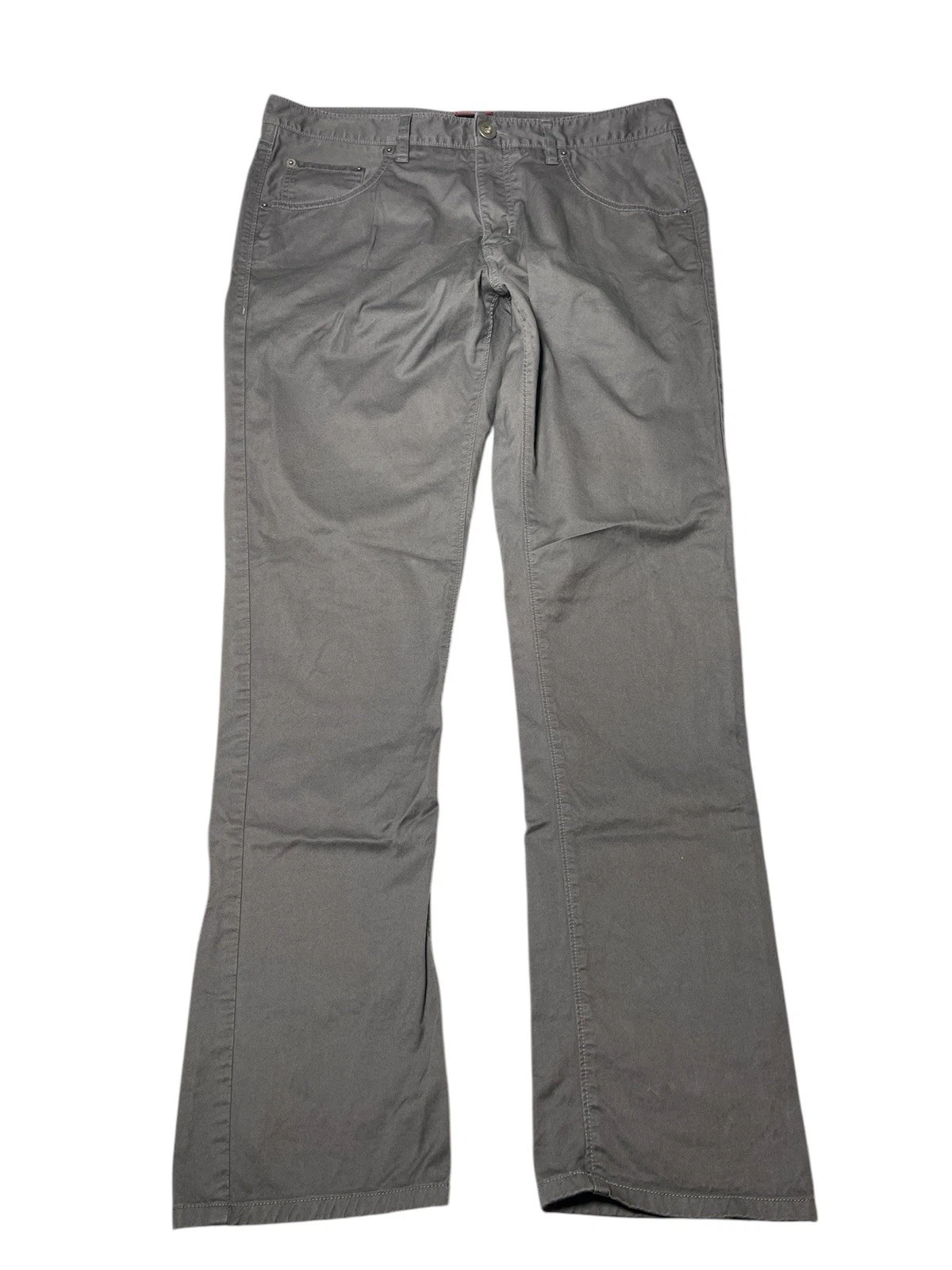 Untuckit Pants Men’s 33x32 Chino Relaxed Fit 5-Pocket Flat Front Gray