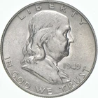 1949-D Franklin Half Dollar AU 90% Silver *9525