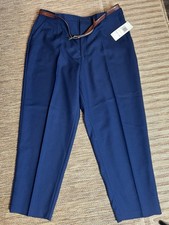 Vintage Levi  s Bend Over Belted Navy Pants  NWT  Made In The USA   26wx28  