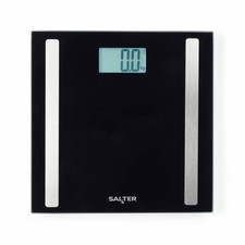 Salter 9113 Compact Body Analyser Bathroom Scales Black