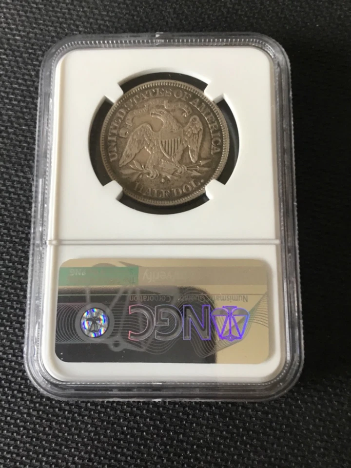 1877 seated liberty half dollar ngc xf obv cleaned - Image 3 of 4