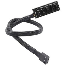 PWM Fan Hub PC CPU Cooling 4 PIN/3PIN Power Fan Extension Cable Hub Splitter