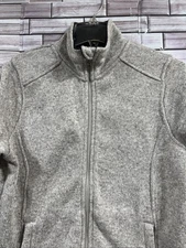 Polar King Womens M Softshell Jacket Fleece Lined Wind Resistant Outdoor beige