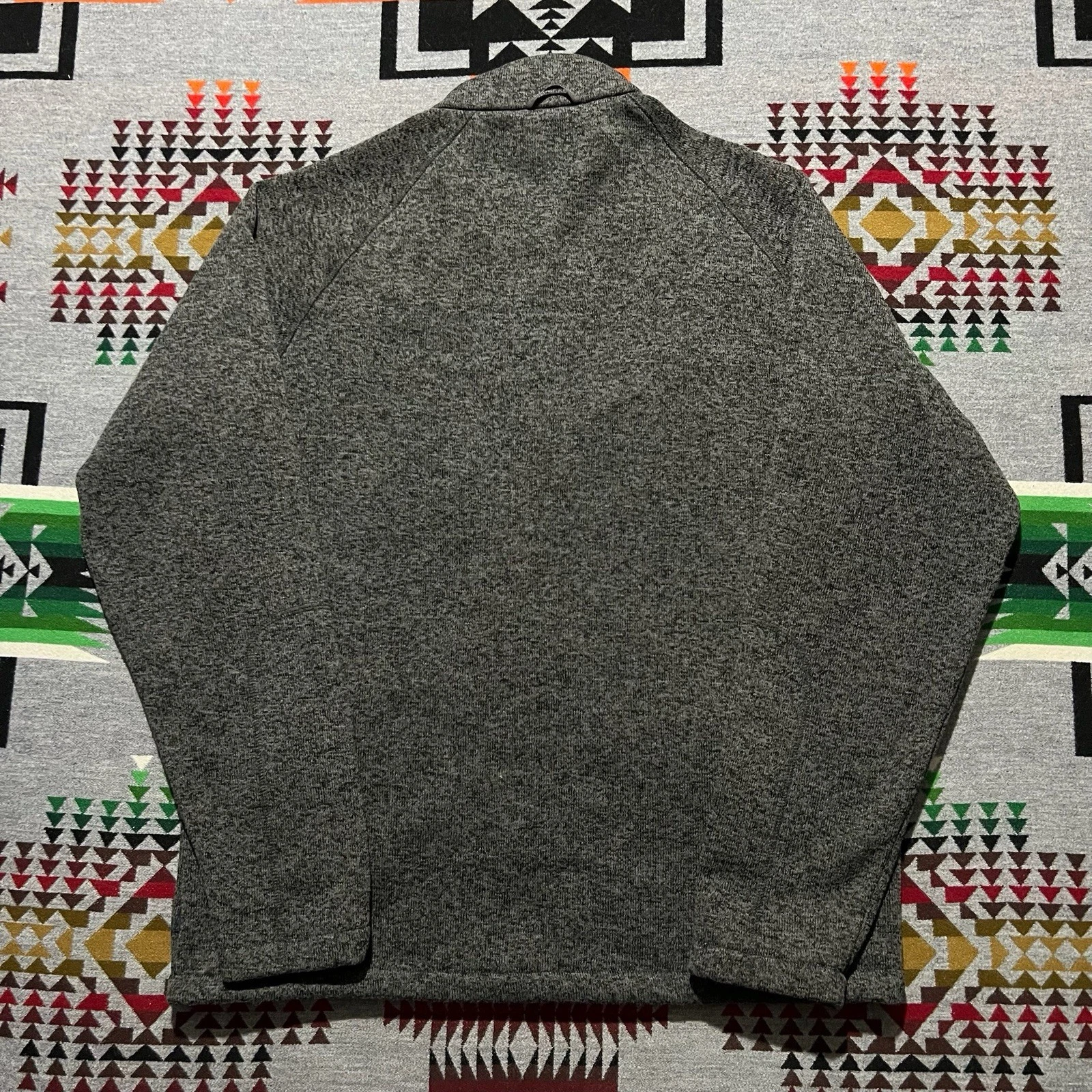 Mercedes-Benz Racing Fleece Jacket Mens XL Gray Embroidered Logo Full Zip R1 - product detail image 2
