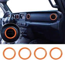 Dashboard Air Conditioner Vent Ring Accessories for Jeep Wrangler JL JT 2018+