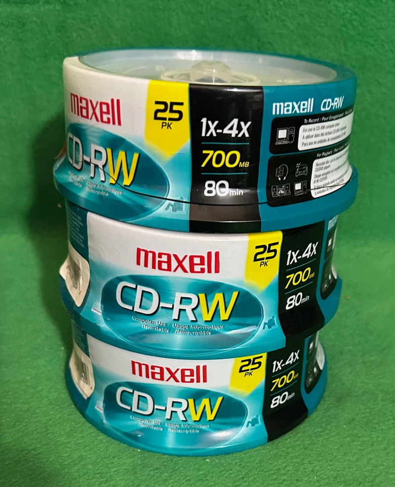 Maxell CD-RW Blank Media / Memorex - Gigaware DVD+R Total 125 Plus BONUS. - Image 2 of 4