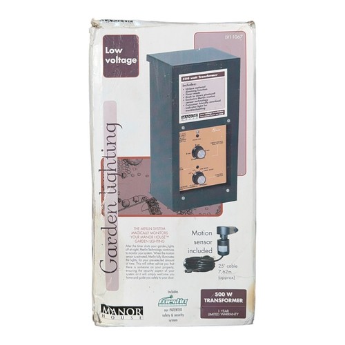500W Low-Voltage Garden Landscape Lighting Transformer 12VAC Timer Motion Sensor - Picture 2 of 5