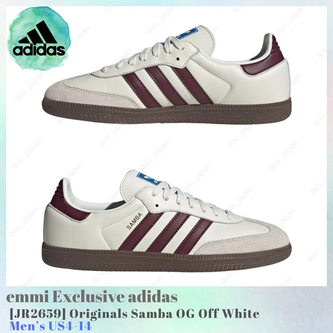 【adidas Originals for emmi】SAMBA OG EMMI Adidas Samba OG emmi Exclusive Off White Maroon for sale | eBay