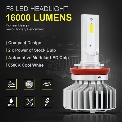 2 PCS/Pair Autofeel LED Combo Headlight Bulb Kit High Low Beam Super White - Picture 27 of 41