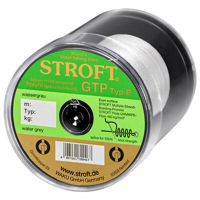 Stroft Line GTP Typ E Braided Wassergrau 500m Fishing Line Monofilament Canvas
