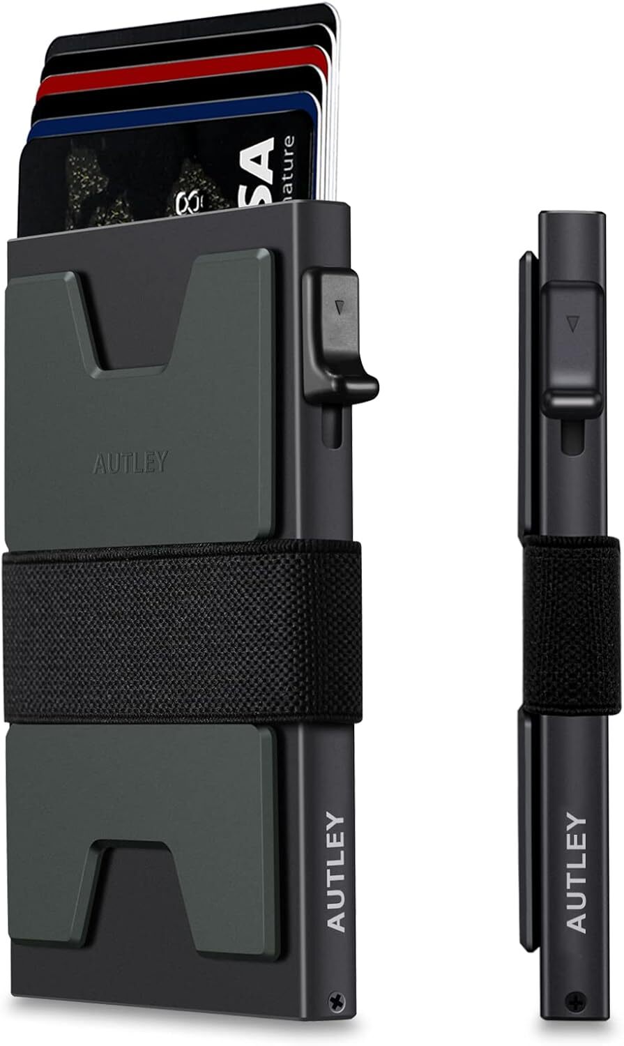 Billetera De Metal Para Hombre Con Clip Dinero Tarjetero Cartera