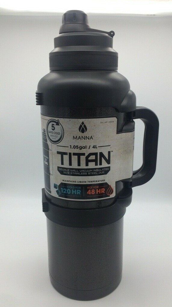 manna titan stainless steel 1 gallon jug