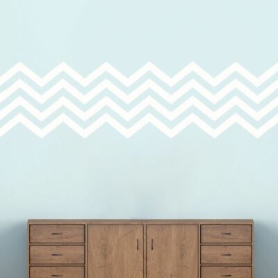 Chevron Stripes Wall Decal - Stripes, Wall Accents, Wall Art, Nursery, Bedroom
