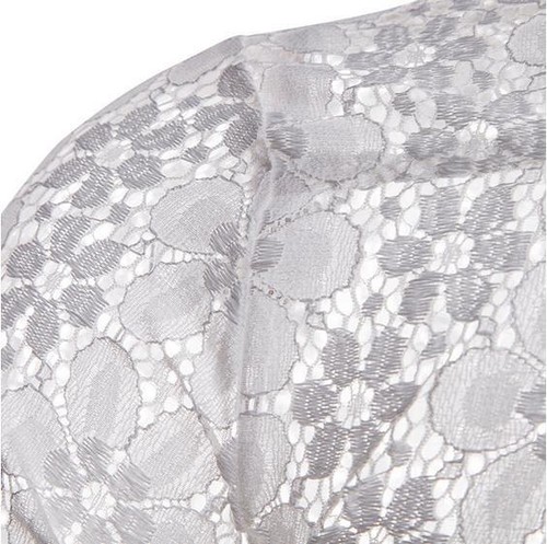 Camisas de solapa para hombre mangas largas informales noche cárdigan estilista escenario Prendas para el torso  - Imagen 6 de 10