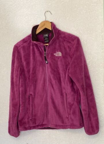 The North Face Osito Full Zip Fleece Jacket Magenta Womens M Zip Pockets - Picture 2 of 10