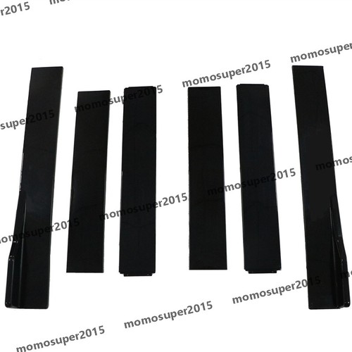For Audi A4 B9 2015-2018 Gloss Black Side Skirts Extension Side Splitter Lip 2M - Picture 8 of 12