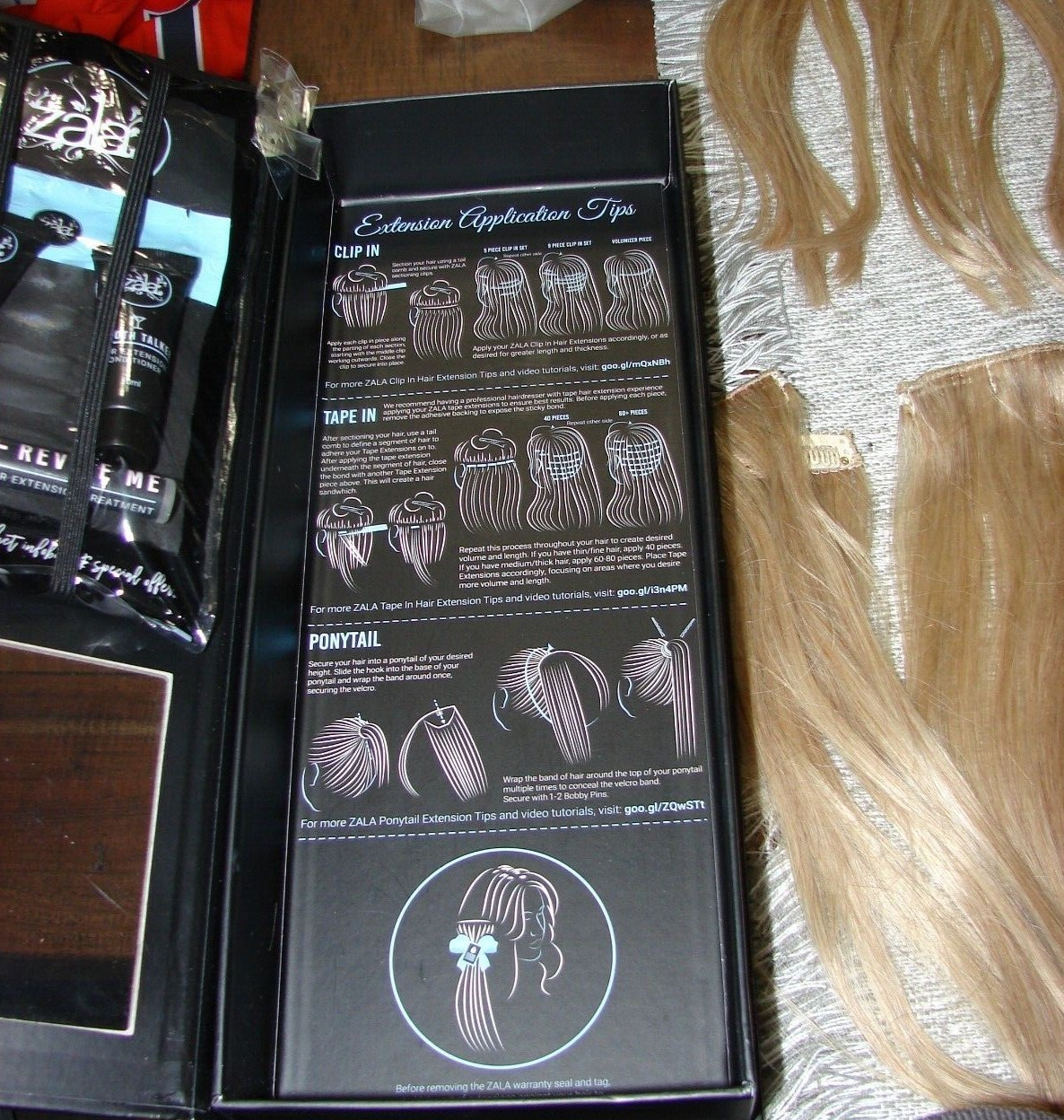 New ZALA Premium 100 Human Remy Hair Clip In Hair Extension Dirty