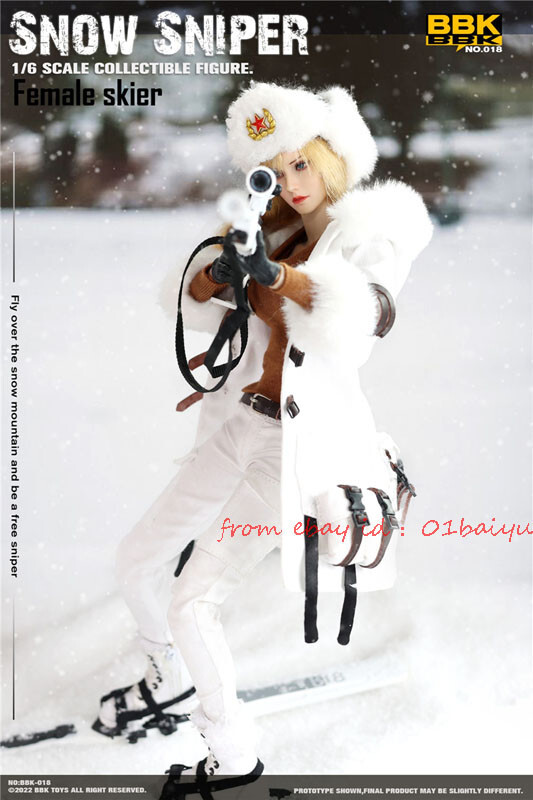 Perfect Bbk Bbk018 1/6 Snow Sniper Female Skier Action