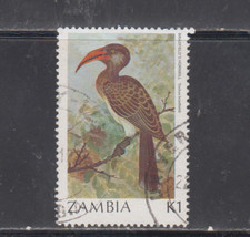 ZAMBIA  : 1987-8 - USED - SCOTT # 381  BIRDS