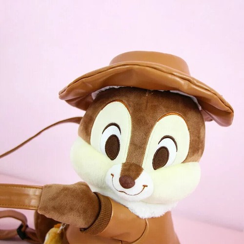 Tokyo Disney Sea Chip 'n Dale Plush Doll With hat Shoulder Bag Backpack - Picture 4 of 4