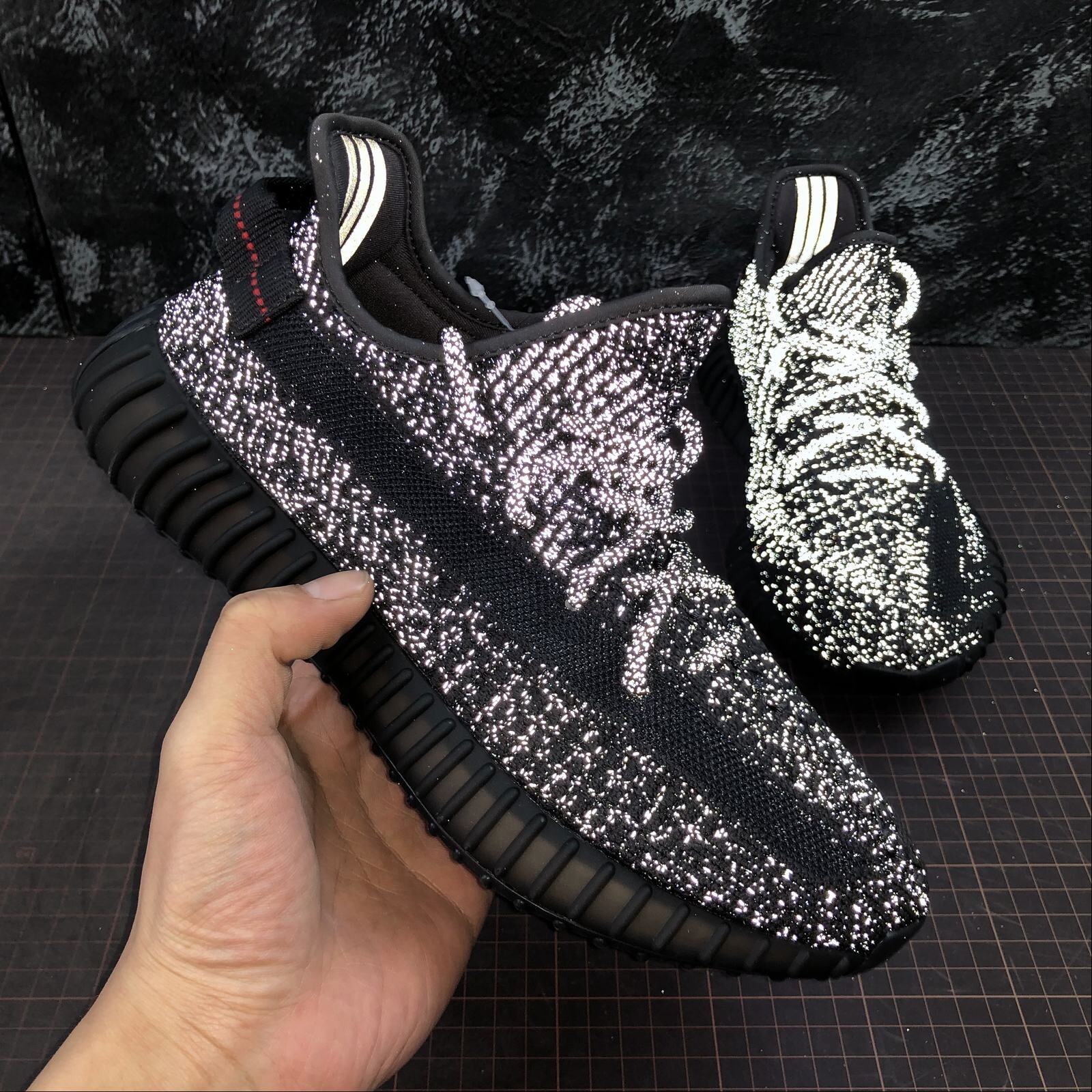 Size 9 - adidas Yeezy Boost 350 V2 Black Reflective