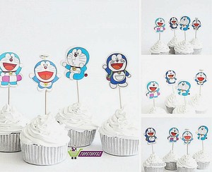Doraemon Cartoon Cupcake Toppers Kids Party Supply Ebay