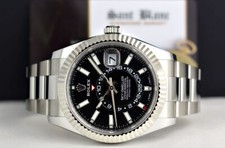 ROLEX - 18kt White Gold & SS Sky Dweller Black Dial w/ CARD 326934 - SANT BLANC 2