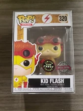 Funko Pop! Heros DC Comics Kid Flash #320 Glow in Dark Chase W/Protector