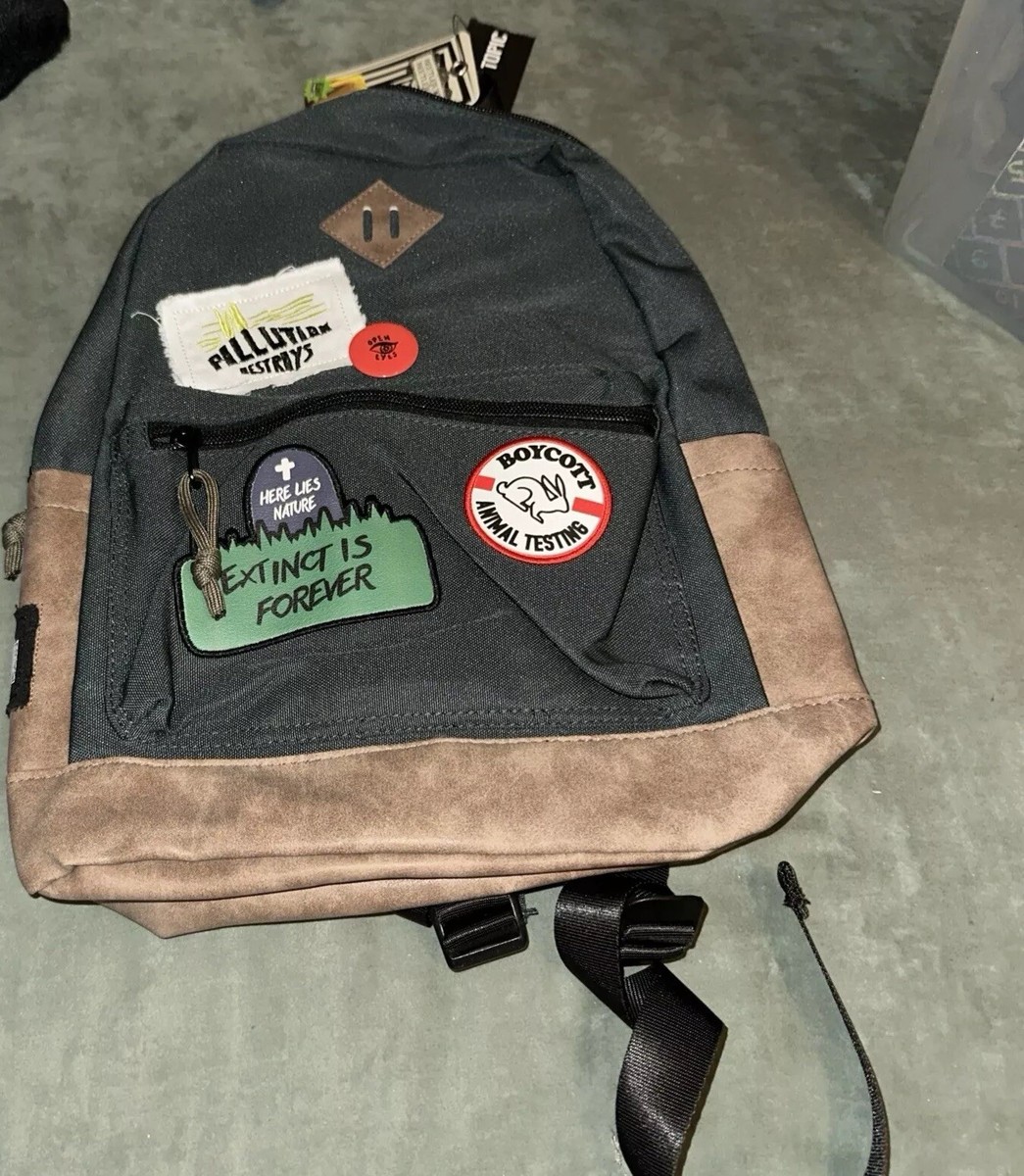 Beetlejuice Astrid Schmid Backpack By BioWorld With Patches. Black