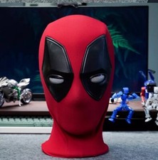 Deadpool Helmet Mask Movable Eye Light Up Ring Headwear Remote Control Cosplay