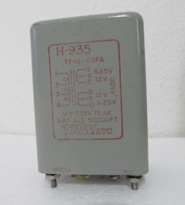 Vintage TRW UTC H-935 Tube Filament Transformer 12V & 8.25V Output