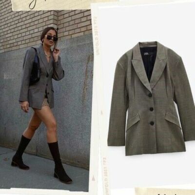 tailored long blazer