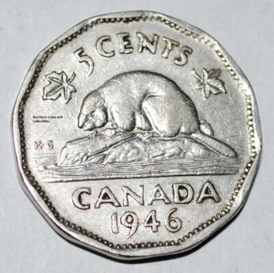Canada 1946 5 Cents George VI Canadian Nickel | eBay
