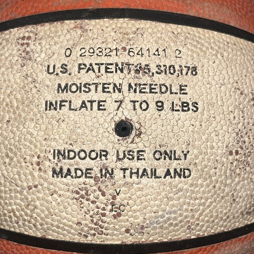 Spalding WNBA Official Game Ball Basketball Leather Val Ackerman Orange White - Picture 9 of 9